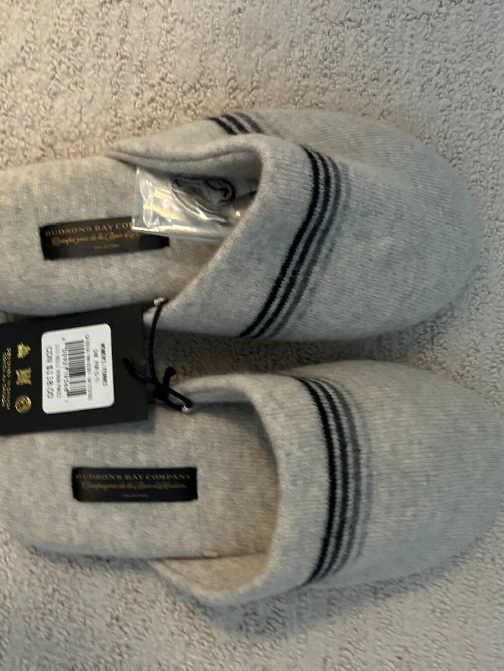 Hudson Bay cashmere slippers